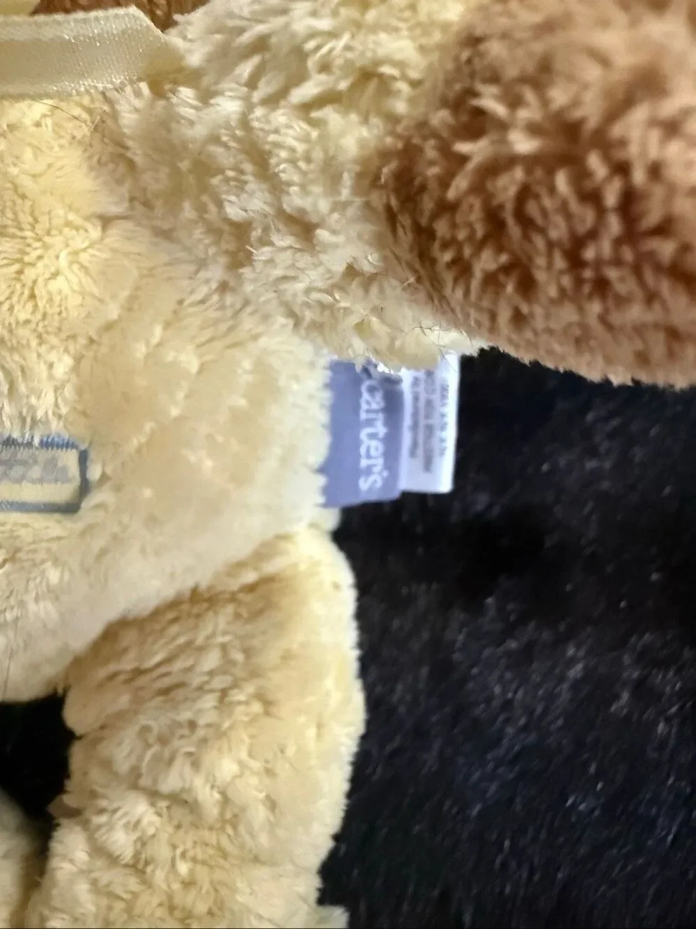 Carter's Yellow Just Stay Little Bear Rattle Plush 9